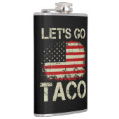 Trump kneift immer Let's Go Taco Flachmann (Rechts)