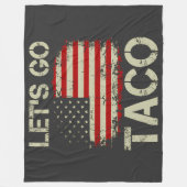Trump kneift immer Let's Go Taco Fleecedecke (Vorderseite)