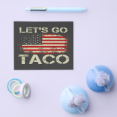 Trump kneift immer Let's Go Taco Flyer (Einzeln)