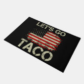 Trump kneift immer Let's Go Taco Fußmatte (Schrägansicht)