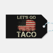 Trump kneift immer Let's Go Taco Geschenkanhänger (Vorderseite (Horizontal))