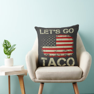 Trump kneift immer Let's Go Taco Kissen