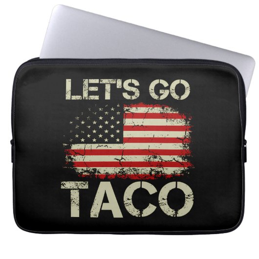Trump kneift immer Let's Go Taco Laptopschutzhülle (Vorderseite)