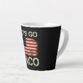 Trump kneift immer Let's Go Taco Milchtasse (Rechte Ecke)