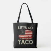 Trump kneift immer Let's Go Taco Tasche (Rückseite)