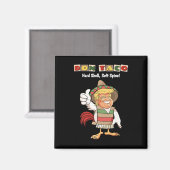 Trump kneift immer Meme Let's Go Taco  Magnet (Vorderseite/Rückseite)