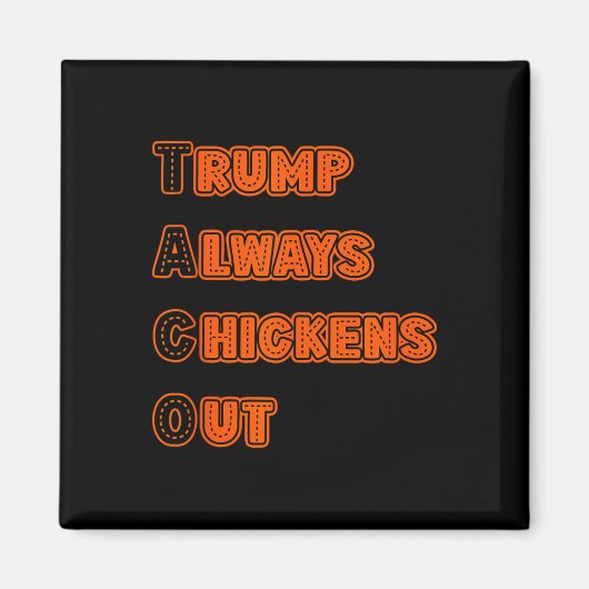 Trump kneift immer Meme Magnet (Vorne)