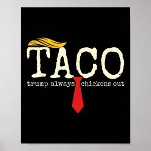 Trump kneift immer raus Los geht's Taco Lustig 13  Poster