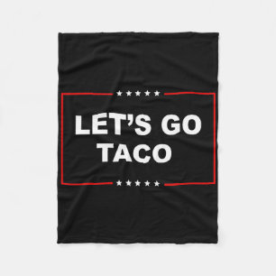 Trump kneift immer raus Los geht's Taco Lustig _1  Fleecedecke