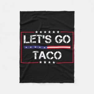 Trump kneift immer raus Los geht's Taco Lustiges M Fleecedecke