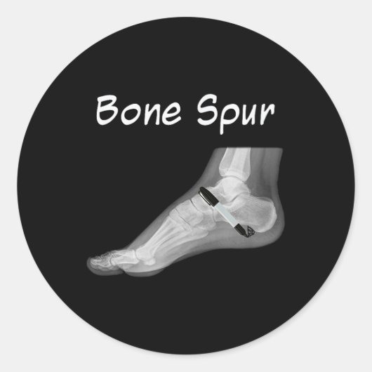 Trump Knochenspur Tink Pen Funny Anti Trump Runder Aufkleber (Vorderseite)