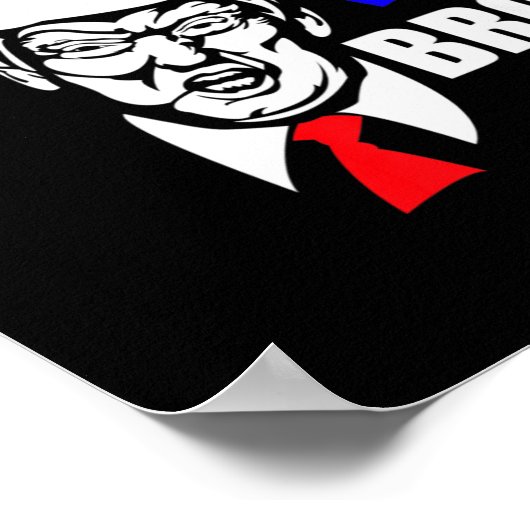 Trump kommt zu mir Bro Funny Poster (Ecke)