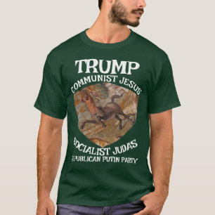 Trump Kommunist Sozialist Judas Jesus Muslim 14. T-Shirt