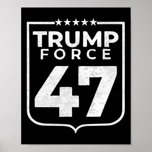 Trump Kraft 47 Poster (Vorne)