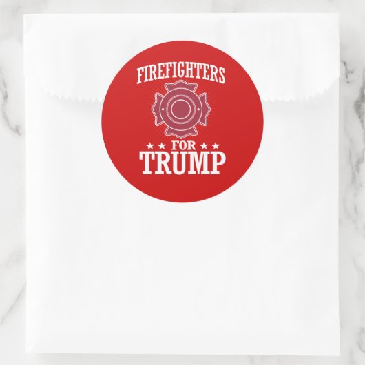 TRUMP-KREUZER RUNDER AUFKLEBER (Tasche)