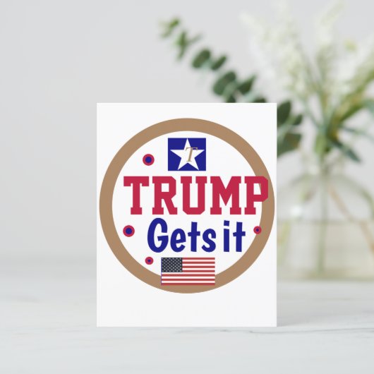 Trump kriegt es! (Stehend Vorderseite)