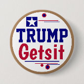 Trump kriegt es! Vertretung got? Button (Vorderseite)