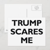 Trump kümmert mich postkarte (Vorne/Hinten)