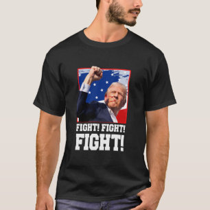 Trump Kundgebung Kämpfen T-Shirt Trump 2024 Unters