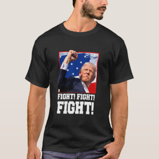 Trump Kundgebung Kämpfen T-Shirt Trump 2024 Unters