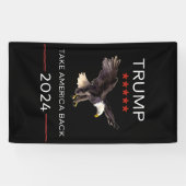 Trump Kundgebung Take America Back 2024 Vinyl-Bann Banner (Horizontal)