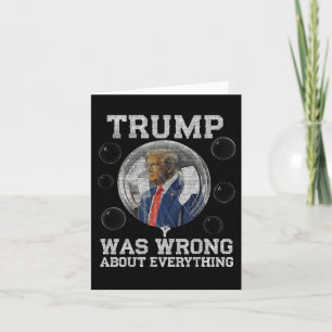 Trump lag in allem falsch, was gegen Trump Politi  Karte