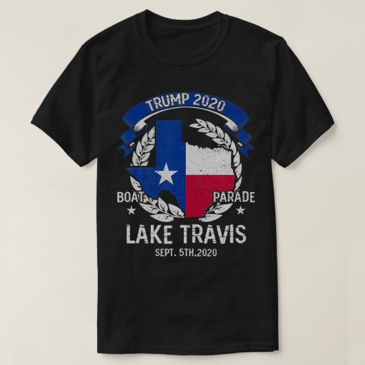 Trump Lake Travis 2020 Boat Parade T-Shirt (Design vorne)