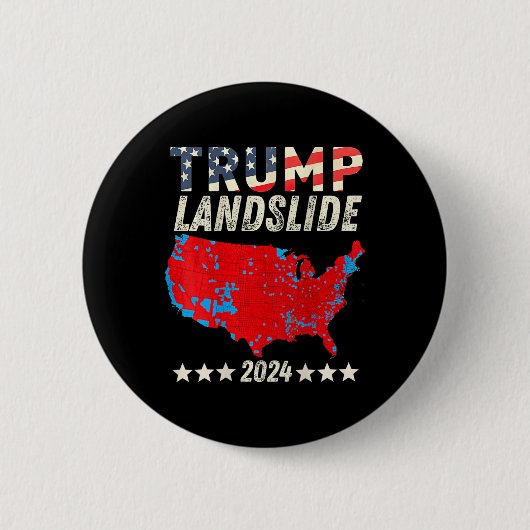 Trump Landslide 2024 Wahlplan Trump Gewinner (o Button (Vorderseite)