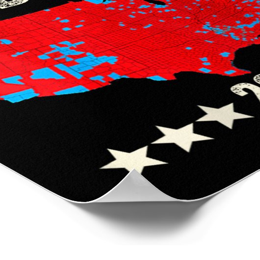 Trump Landslide 2024 Wahlplan Trump Gewinner (o Poster (Ecke)