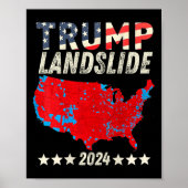 Trump Landslide 2024 Wahlplan Trump Gewinner (o Poster (Vorne)