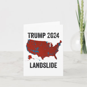 Trump Landslide Wahlkarte 2024 Funny Pro Trump Karte