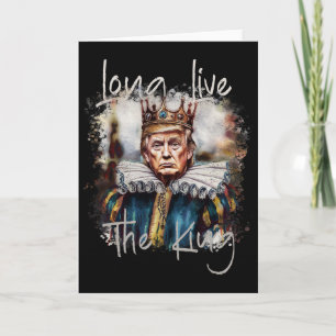 Trump Lang lebe der König Lustiger Trump Wasserfar Karte