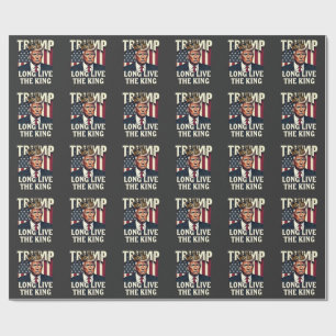 Trump Lang lebe der König Pro Trump Patriotisch Geschenkpapier