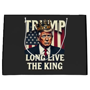 Trump Lang lebe der König Pro Trump Patriotisch Große Geschenktüte