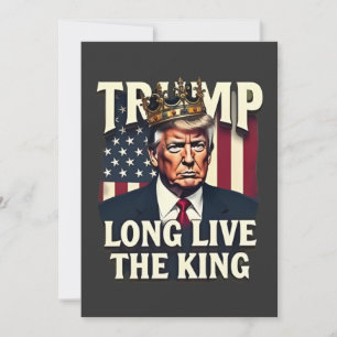 Trump Lang lebe der König Pro Trump Patriotisch Mitteilungskarte