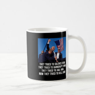 Trump lebt, Trump kämpft - Kampf 2024 Kaffeetasse