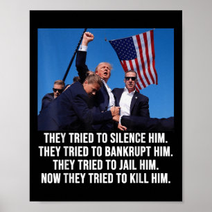 Trump lebt, Trump kämpft - Kampf 2024 Poster