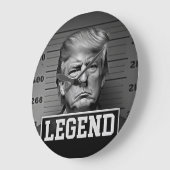 Trump Legend Große Wanduhr (Winkel)