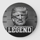 Trump Legend Große Wanduhr (Vorderseite)