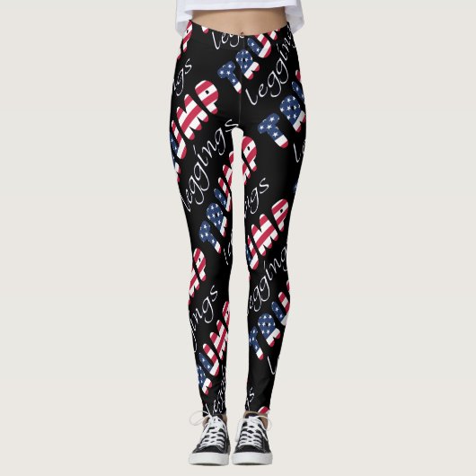 Trump Leggings Attention Patriotic any Color (Vorderseite)
