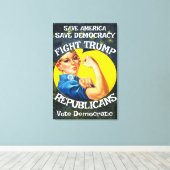 Trump Leinwanddruck (Insitu (Holzboden))