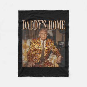Trump Leopard Daddys Zuhause, Trump 2024 Fleecedecke