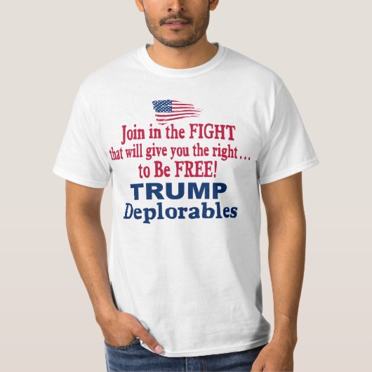 Trump Les Deplorables - Trump Pence 2016 T-Shirt (Vorderseite)