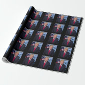 TRUMP LET'S GO BRANDON CHRISTMAS WRAPPING PAPIER GESCHENKPAPIER (Ungerollt)