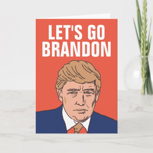 TRUMP LET'S GO BRANDON GLÜCKLICH NEUES JAHR 2022-K KARTE (Vorderseite)