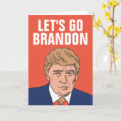 TRUMP LET'S GO BRANDON GLÜCKLICH NEUES JAHR 2022-K KARTE (Gelbe Blume)