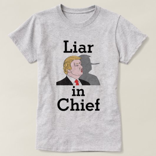 Trump Liar im T - Shirt (Design vorne)
