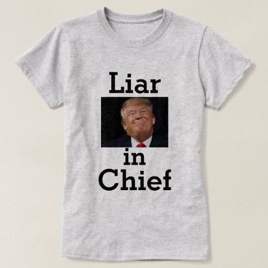 Trump Liar im T - Shirt (Design vorne)