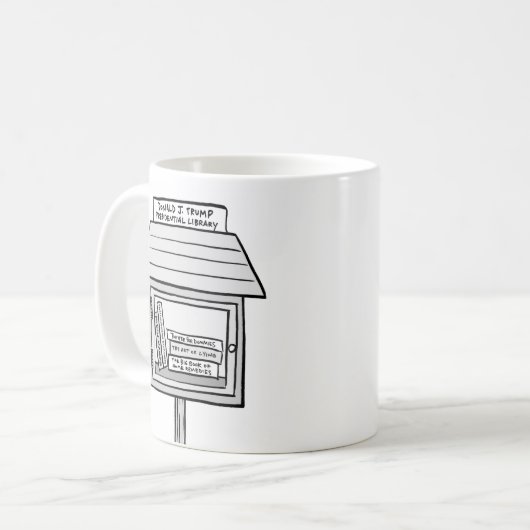 Trump Library-Tasse Kaffeetasse (Vorderseite Links)