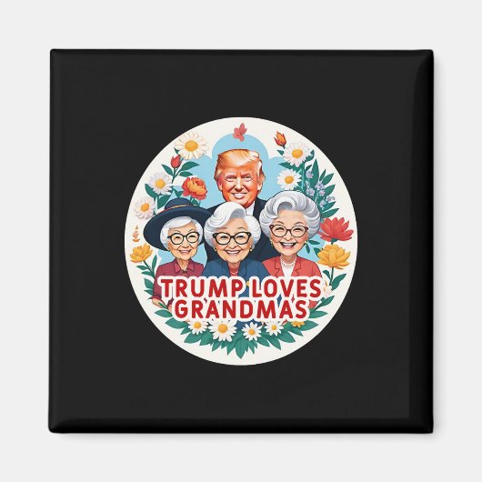 Trump liebt Omas Oma Muttertag Magnet (Vorne)